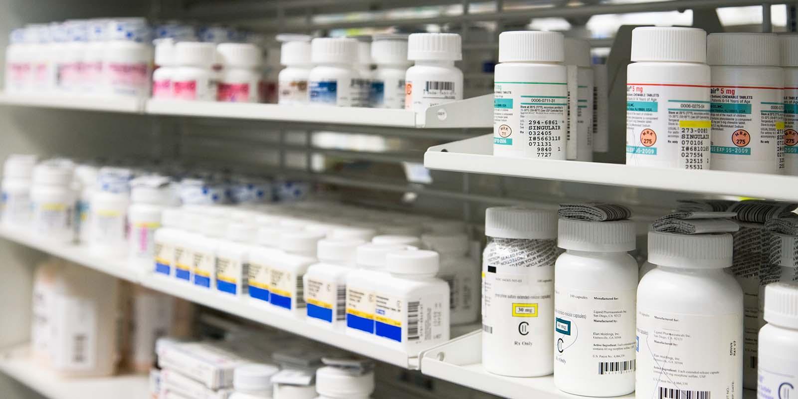 A photo of prescription drugs.